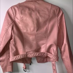 Zara Jackets & Coats - ZARA PINK FAUX LEATHER JACKET Zara Jackets & Coats - ZARA PINK FAUX LEATHER JACKET